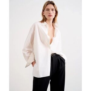 Nili Lotan Yorke Shirt White Size XS